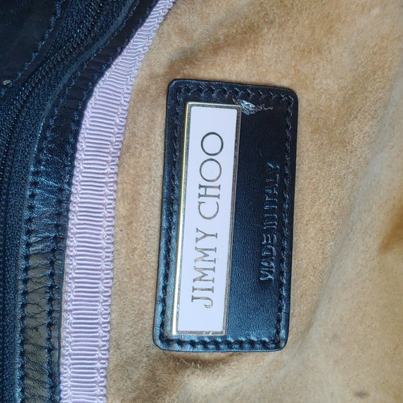 Jimmy Choo Black Leather and Suede Hobo Bag Luxury - Picture 11 of 17